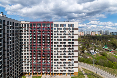 The Typical modern panel residential building, Russia