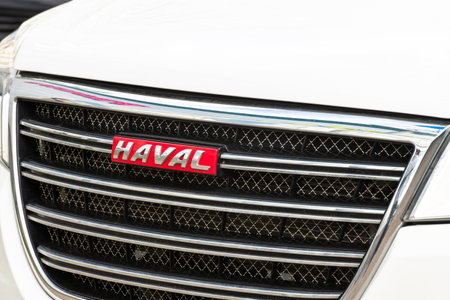 Moscow, Russia - May 31. 2021. Front of a Haval car - Chinese brand