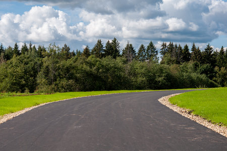 Roller trail in Zelenograd in the Moscow, Russiaの写真素材