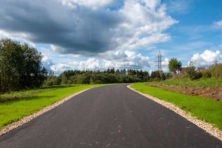 Roller trail in Zelenograd in the Moscow, Russiaの写真素材
