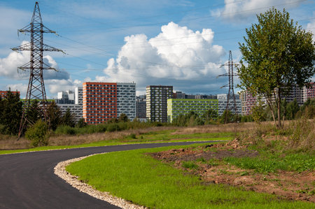 Roller trail in Zelenograd in the Moscow, Russiaの写真素材