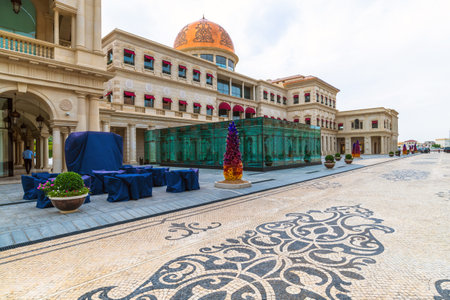 Doha, Qatar - Nov 20. 2019. Galleria Lafayette at the Katara Plaza in Katara Villageのeditorial素材