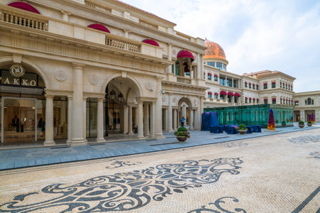 Doha, Qatar - Nov 20. 2019. Galleria Lafayette at the Katara Plaza in Katara Villageのeditorial素材