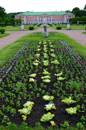 Moscow, Russia -June 6, 2016. Regular French park in estate Kuskovo, the museumの写真素材