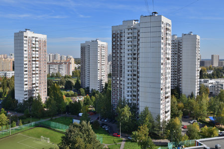 Zelenograd, electronics industry district in the Moscow, Russiaの写真素材