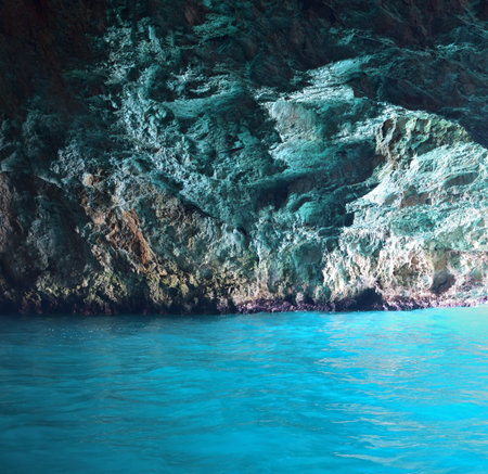 Blue Cave in Montenegro, tourist attraction