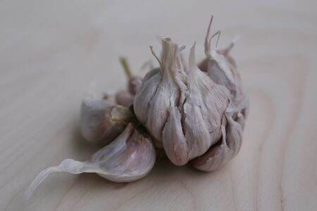 Garlic for eating lots of teeth togetherの写真素材