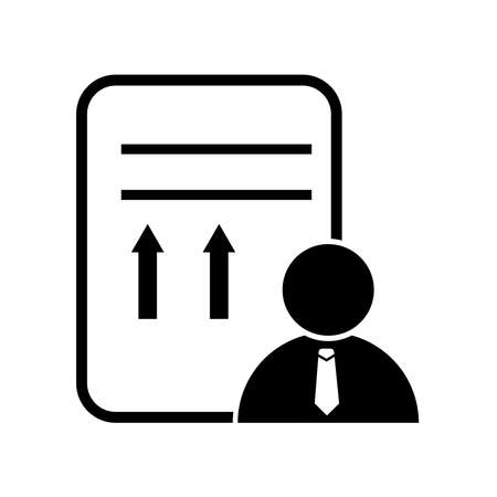 Business strategy icon. Icon for management, finance,marketing.のイラスト素材