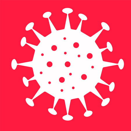 Abstract vector icon on the red, Illustration isolated for graphic and web designのイラスト素材
