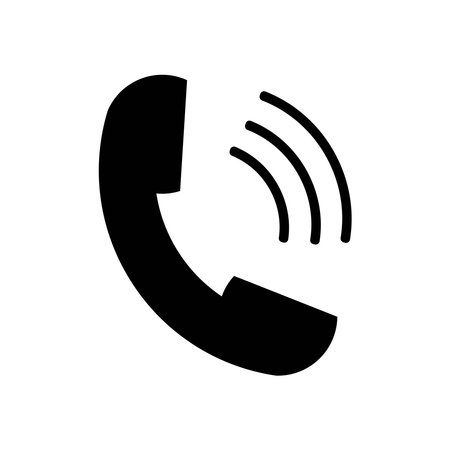 Phone icon vector. telephone symbol vector illustrationのイラスト素材