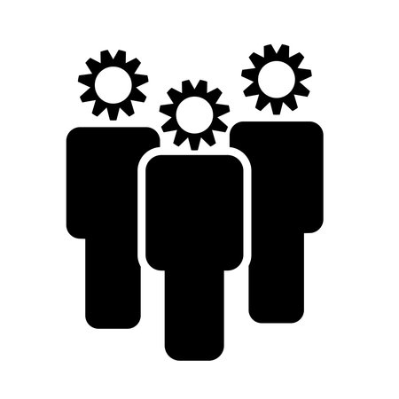 Group of men vector icon. Work team conceptのイラスト素材