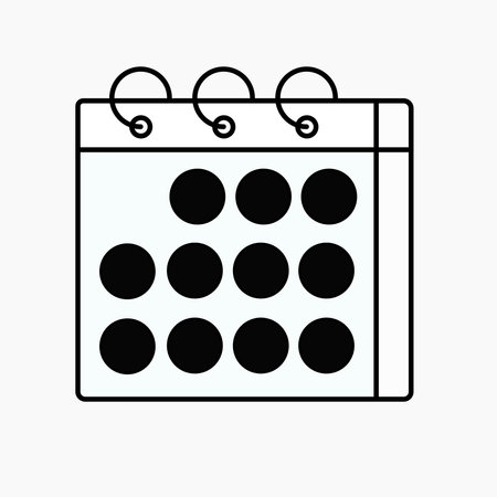 calendar mobile icon vector symbol designのイラスト素材