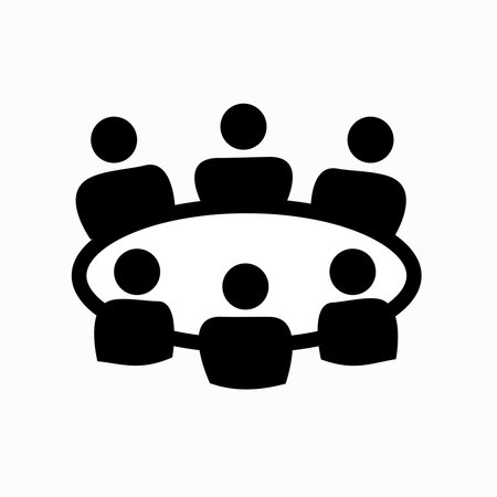 Flat vector collaboration icon symbol sign from modern startup strategy and success collection for mobile concept and web apps design.のイラスト素材