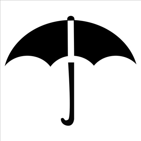 Umbrella Thin Line Vector Icon. Flat icon isolated on the white background. Editable EPS file. Vector illustration.のイラスト素材