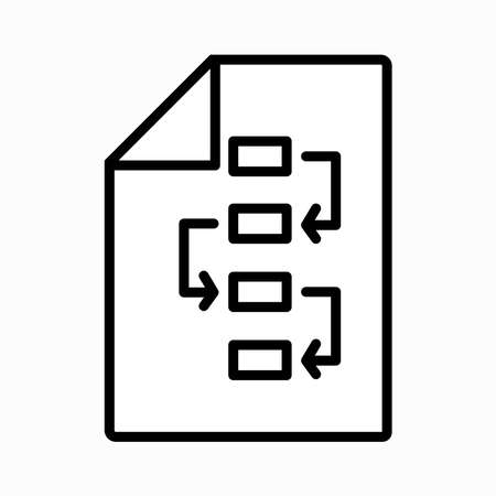 Project Planning Icon. Pictogram isolated on white. Design on white background.のイラスト素材