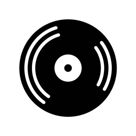 vinyl icon or logo isolated sign symbol vector illustration - high quality black style vector iconsのイラスト素材