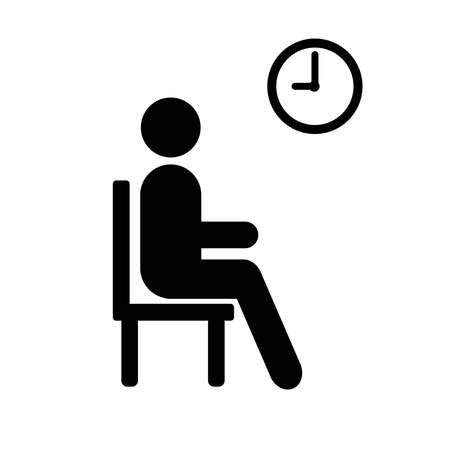 Waiting icon. High quality black style vector iconsのイラスト素材