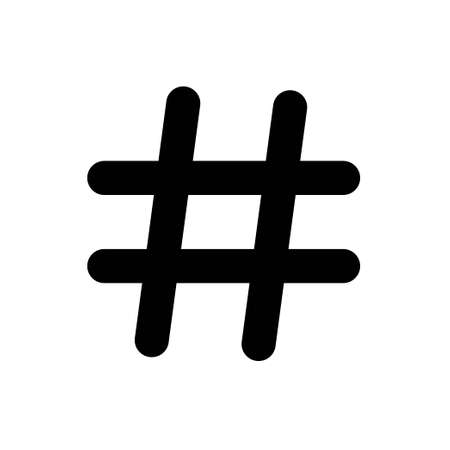 Hashtags Icon JPG. High quality black style vector iconsのイラスト素材