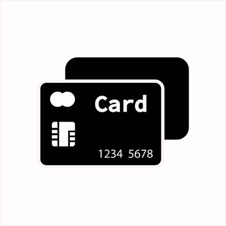 Credit Card Icon. High quality black style vector iconsのイラスト素材