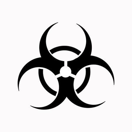 International bio hazard symbol , bio hazard vector sign isolated , vector illustration