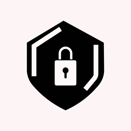Security icon in flat style. Shield security symbol for your web site design, logo, app.のイラスト素材