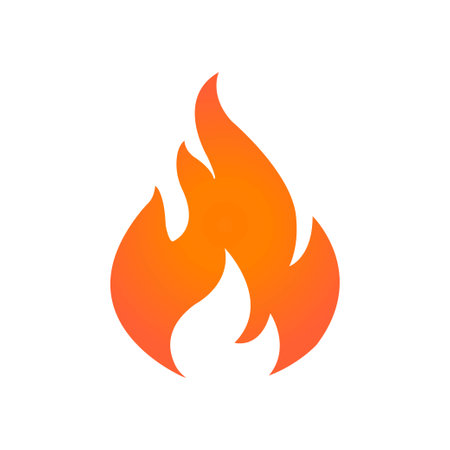 Fire flame vector illustration design template iconeのイラスト素材