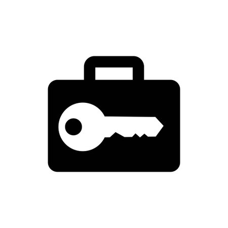 Baggage lockers signs and symbolsのイラスト素材