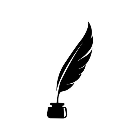 A fountain pen. Icon Vector illustrationのイラスト素材