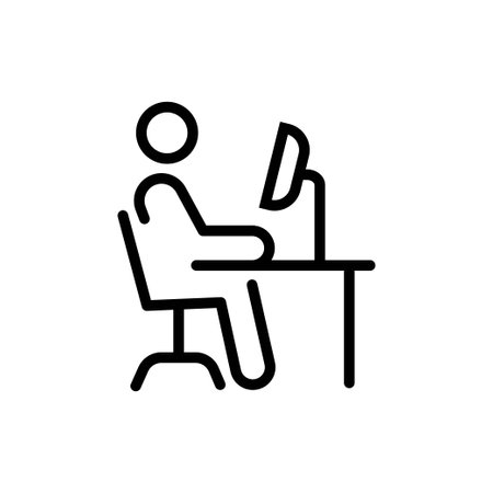 Employee icon, illustration design templateのイラスト素材
