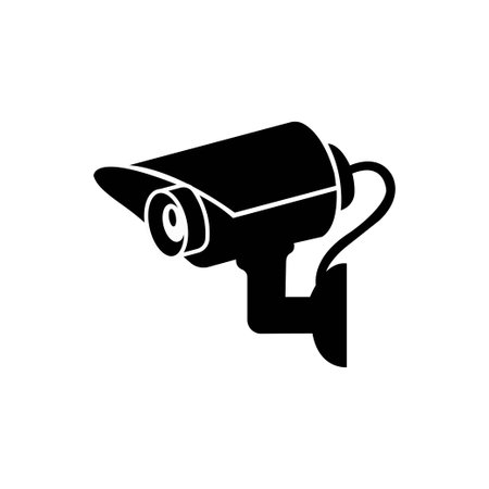 Video surveillance, CCTV camera icon