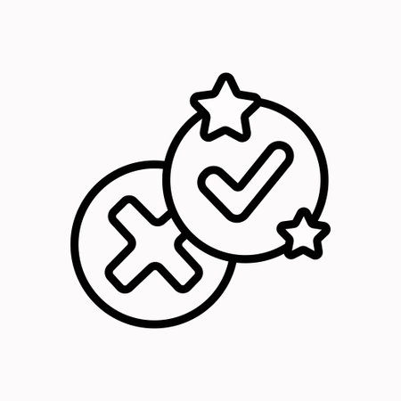 Interview quiz icon outline vector. Vector icon for apps and websitesのイラスト素材
