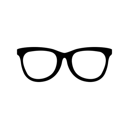 Simple design glasses background image but not attractive to certain peopleのイラスト素材
