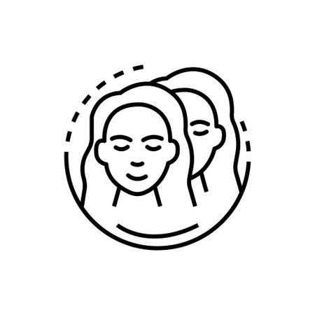 Gemini Zodiac Icon Vector Design.のイラスト素材