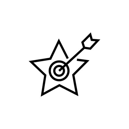 Aptitude Vector Line Icon. Contour symbol. Vector isolated outline drawing. Editable strokeのイラスト素材