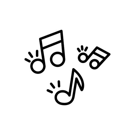Music Note Icon Ideal for Audio Streaming Servicesのイラスト素材