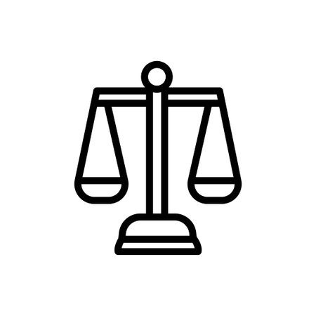 Law scale icon Vector illustrationのイラスト素材