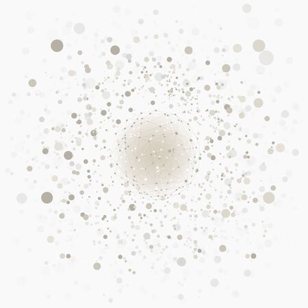 Abstract technology background with various technological elements. Vector illustration.のイラスト素材