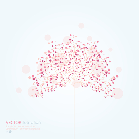 Abstract tree. Vector background.のイラスト素材