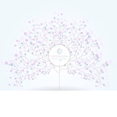 Abstract tree. Vector background.のイラスト素材