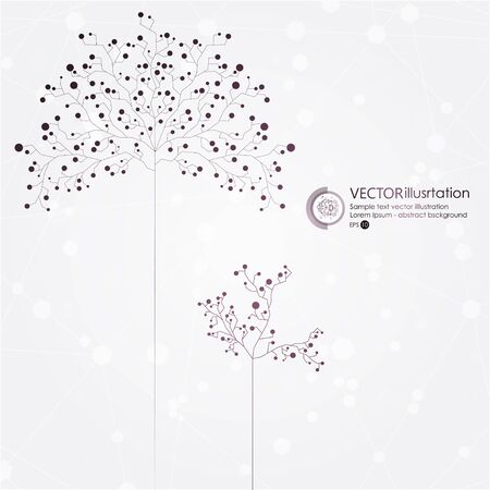 Abstract tree. Vector background.のイラスト素材
