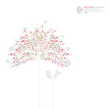 Abstract tree. Vector background.のイラスト素材