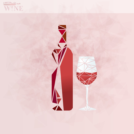 Vector wine labels and conceptsのイラスト素材
