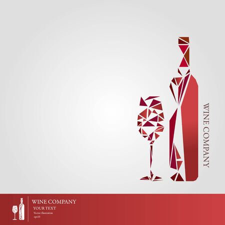 Vector wine labels and conceptsのイラスト素材