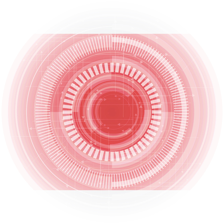 Abstract technology background with various technological elements. Vector illustration.のイラスト素材