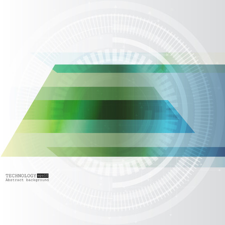 Abstract technology background with various technological elements. Vector illustration.のイラスト素材