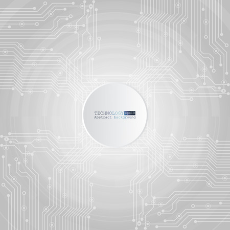 Vector circuit board illustration. Abstract technologyのイラスト素材