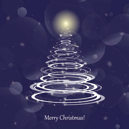 Merry Christmas & Happy New Year background. Greeting card. Vector illustration.のイラスト素材