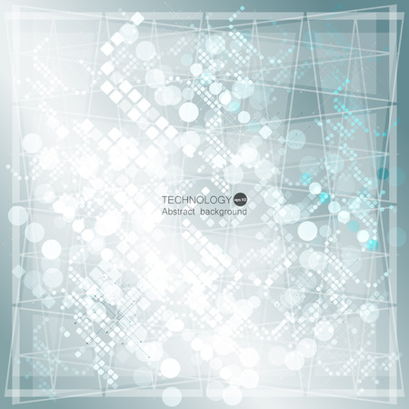 Abstract geometric technology background. Vector Illustration.のイラスト素材