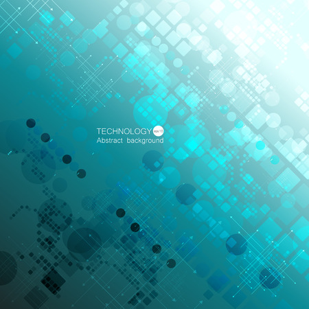 Abstract geometric technology background. Vector Illustration.のイラスト素材