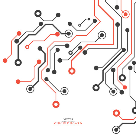 Circuit board, technology background. Vector illustration.のイラスト素材